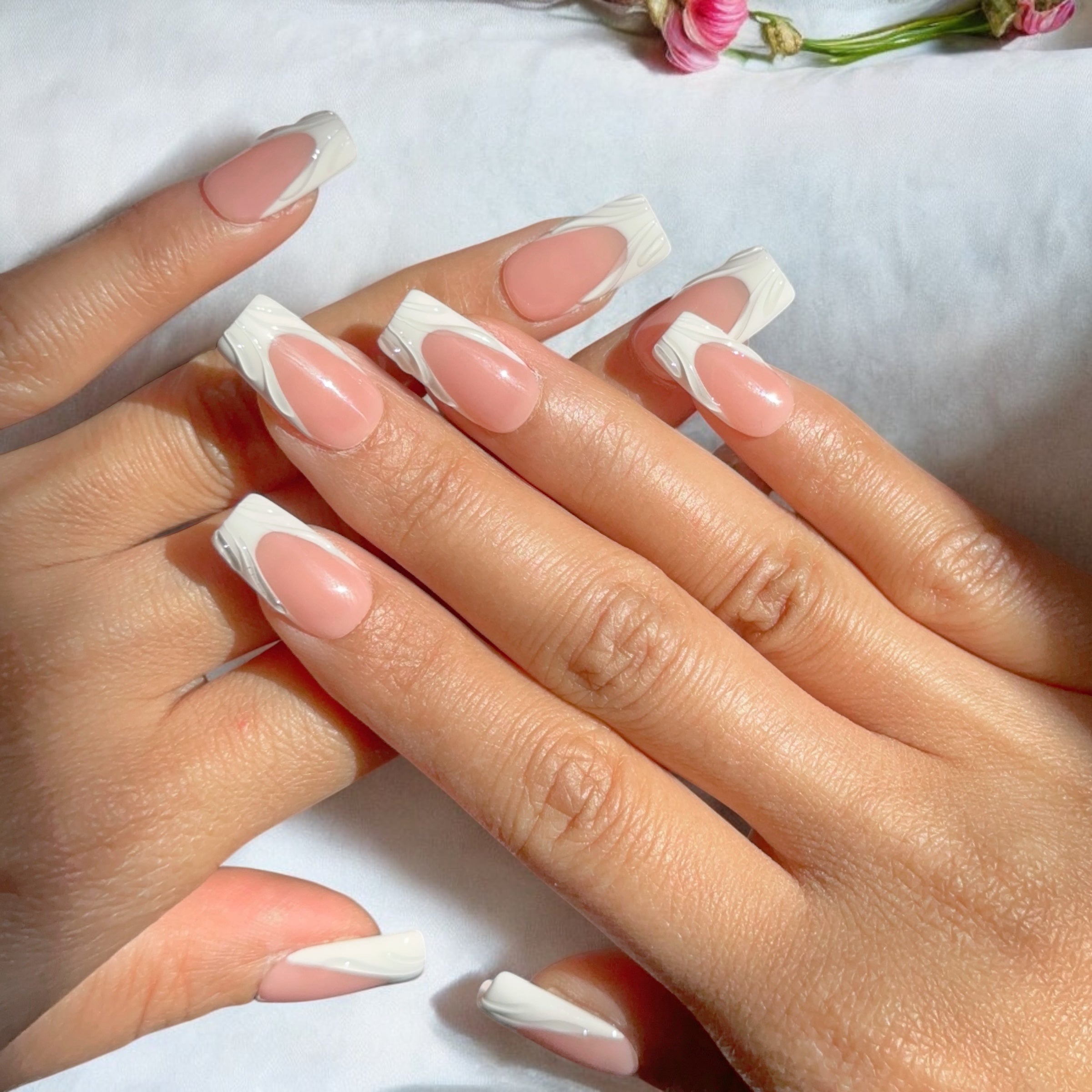 3D White French Tip