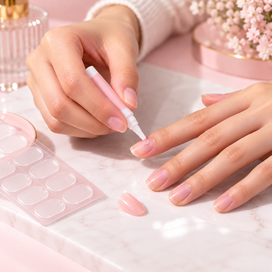 Apply With Nail Glue