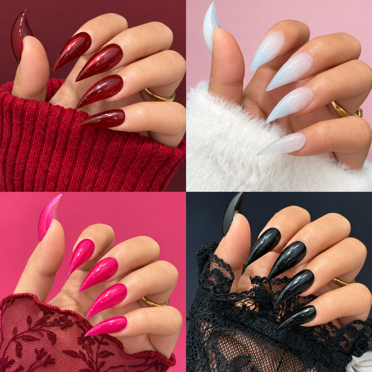 dragon claw nails 34 pieces