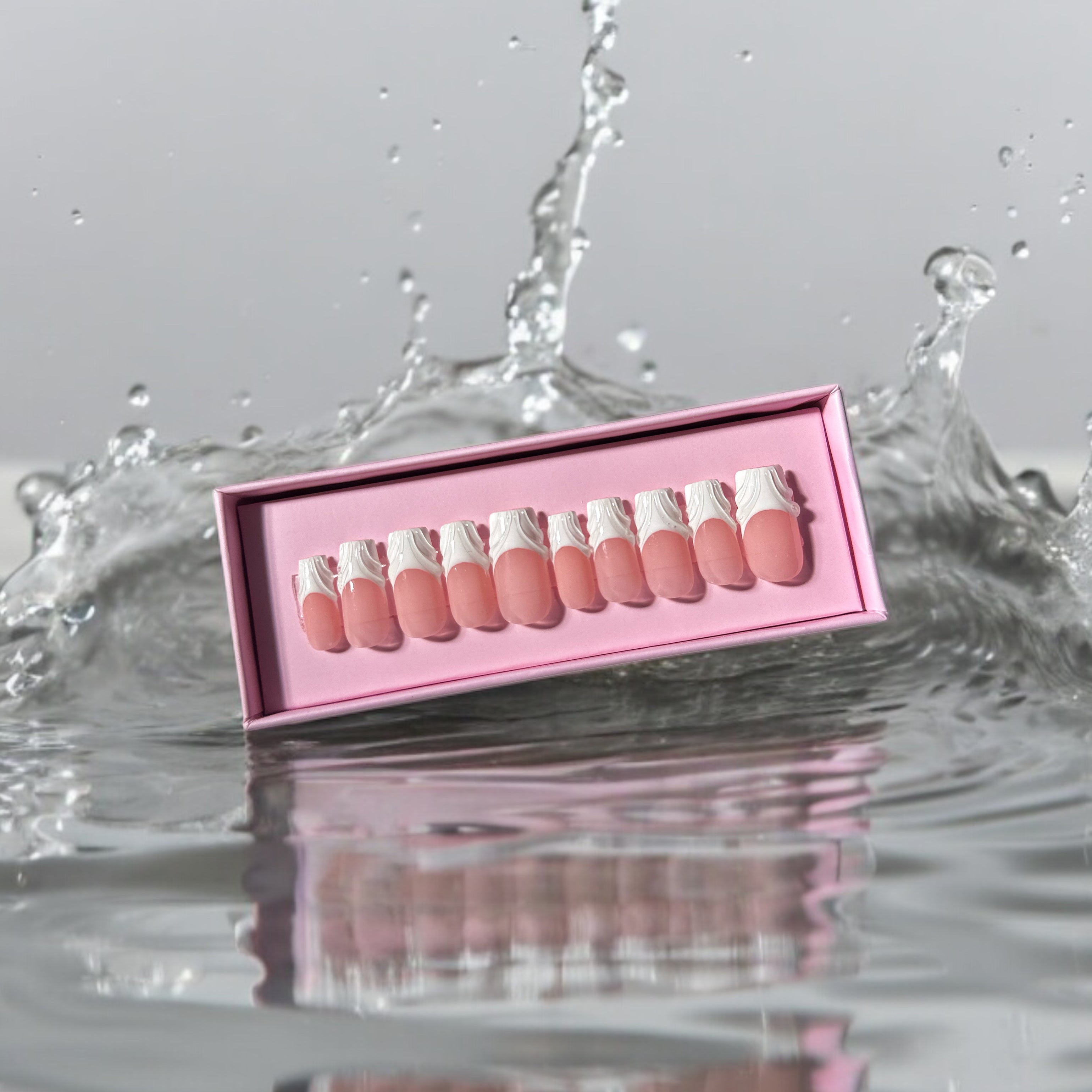 3D white french style square set