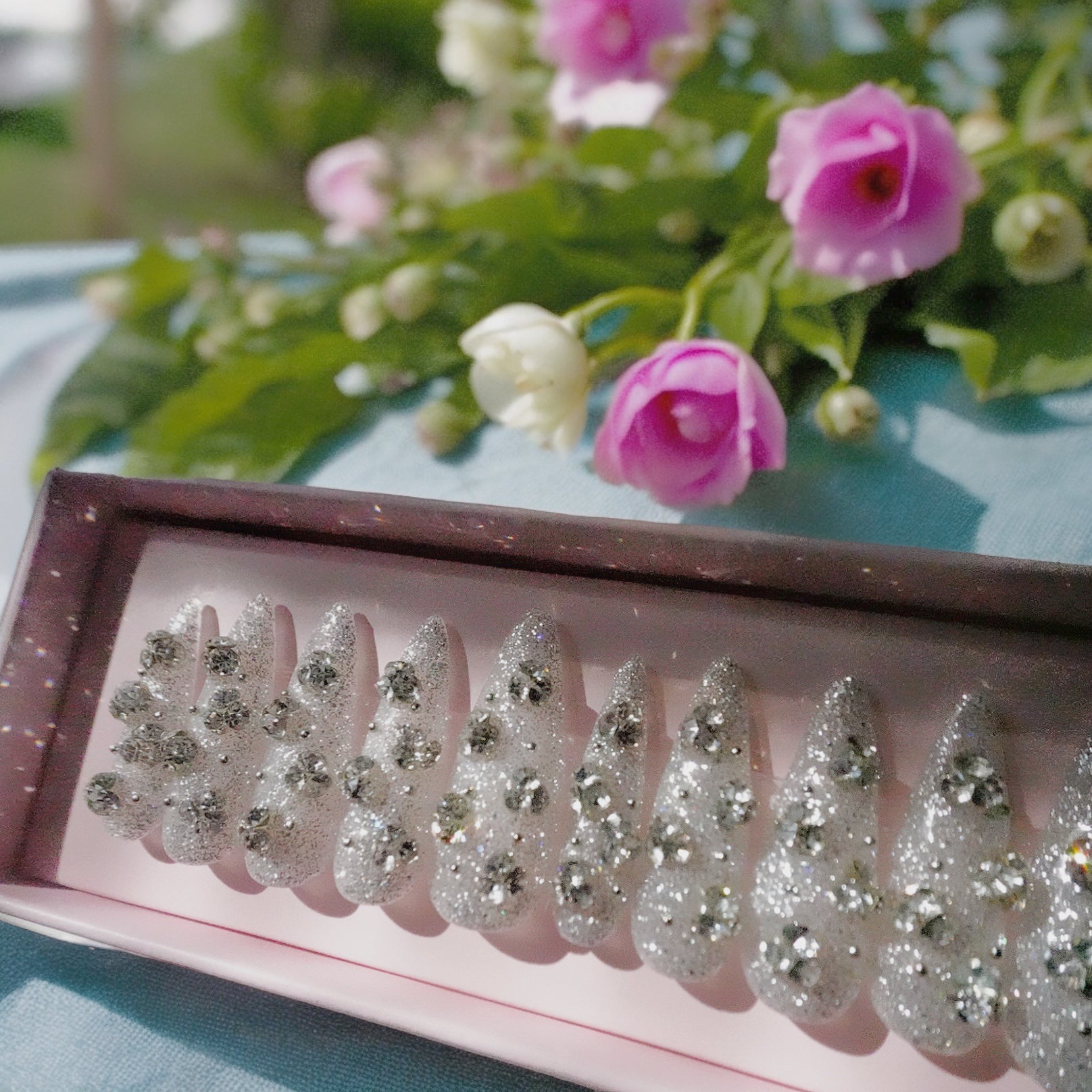 Sparkling dreamy stiletto set