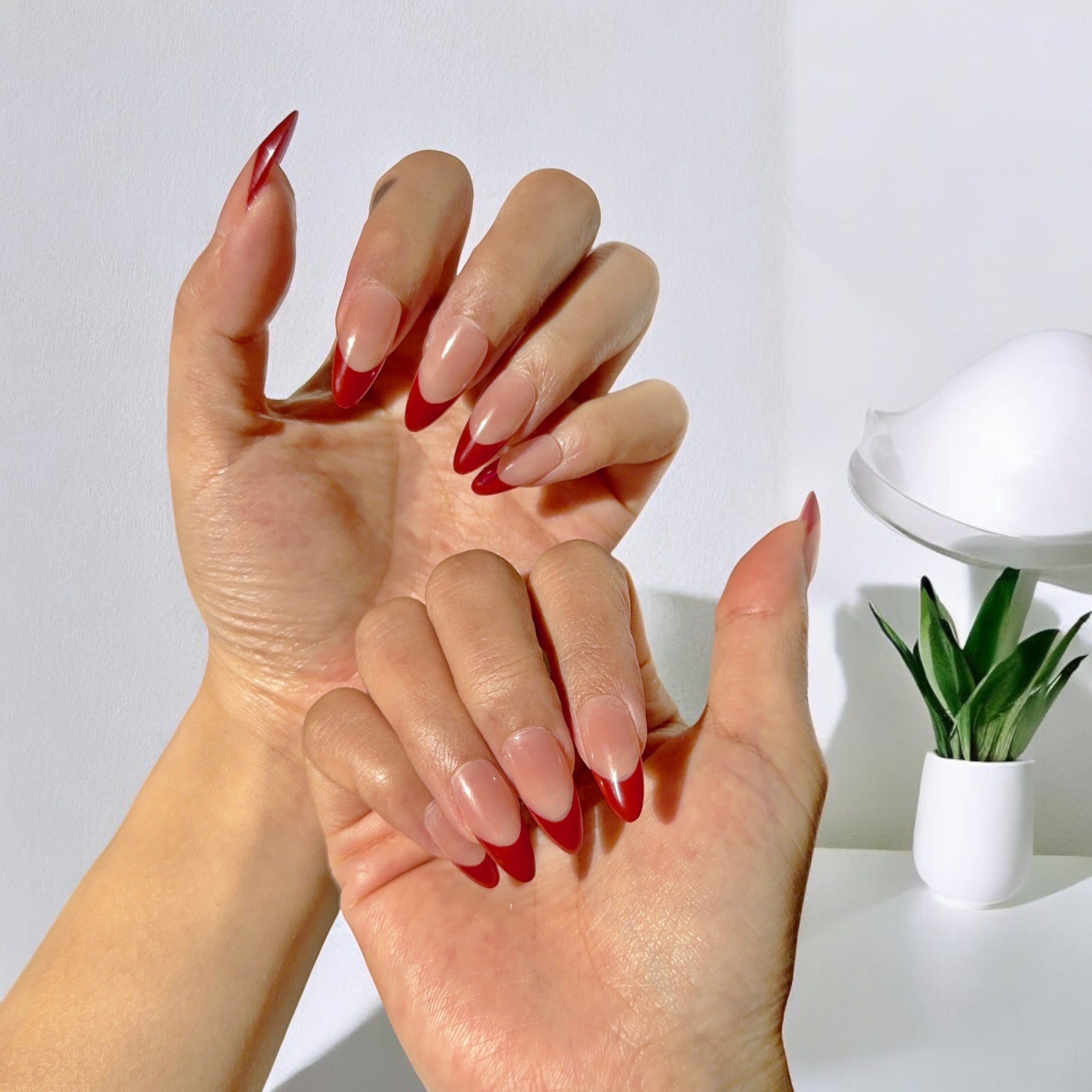 As seen on Lisa style red french tip