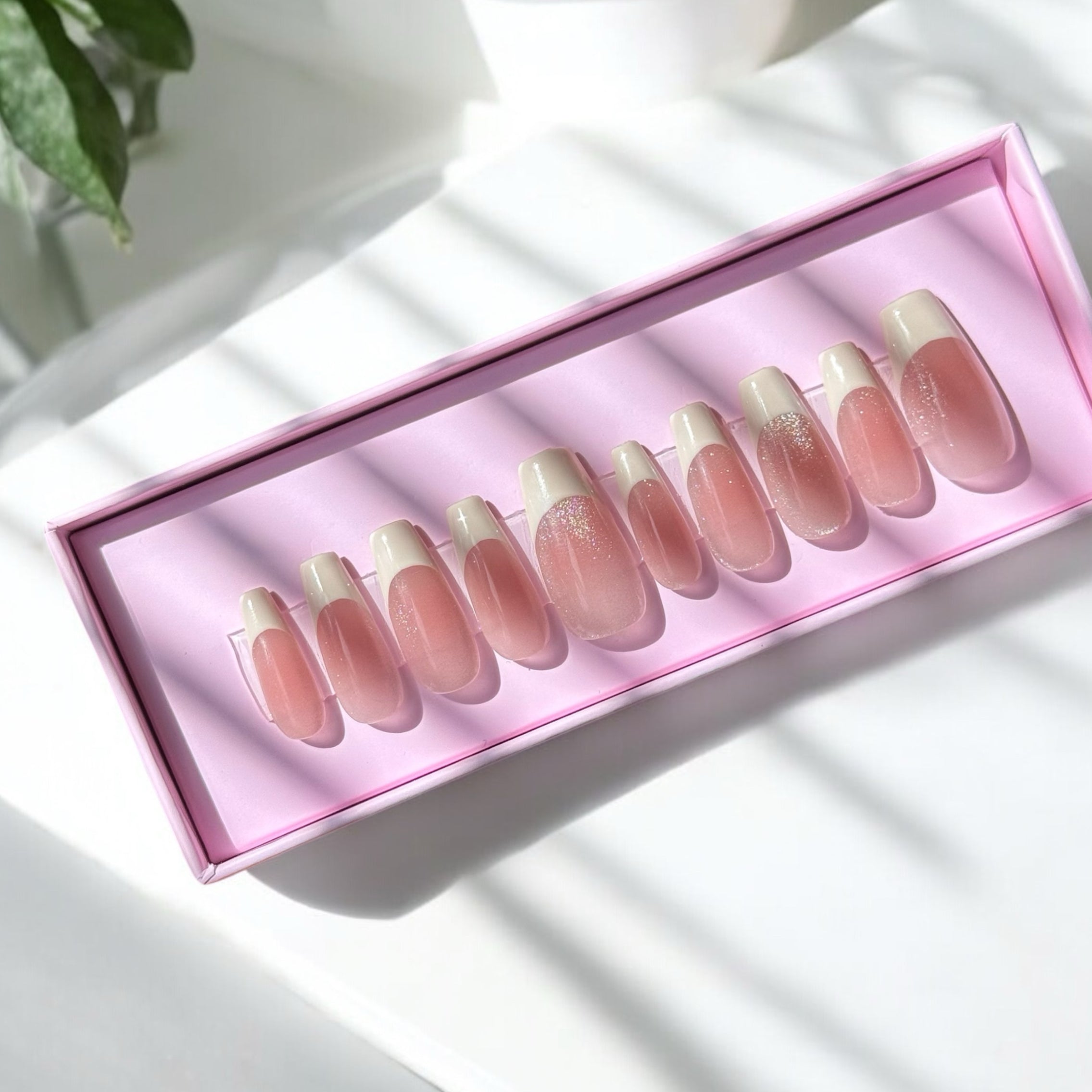 White tip glass ball