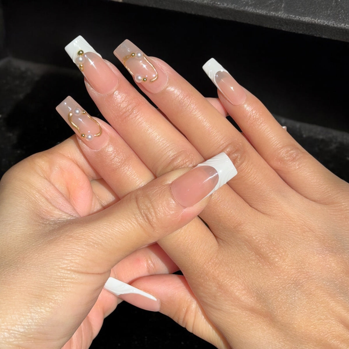 Circle Ring press-on nail set, product photo 2