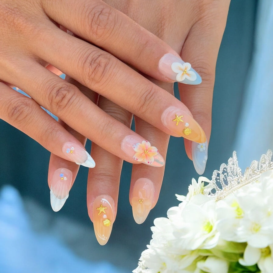 Summer Magic Garden press-on nail set, product photo 2