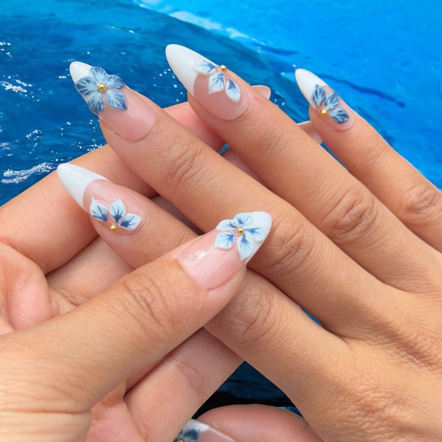 Twilight 3D flower blue Set