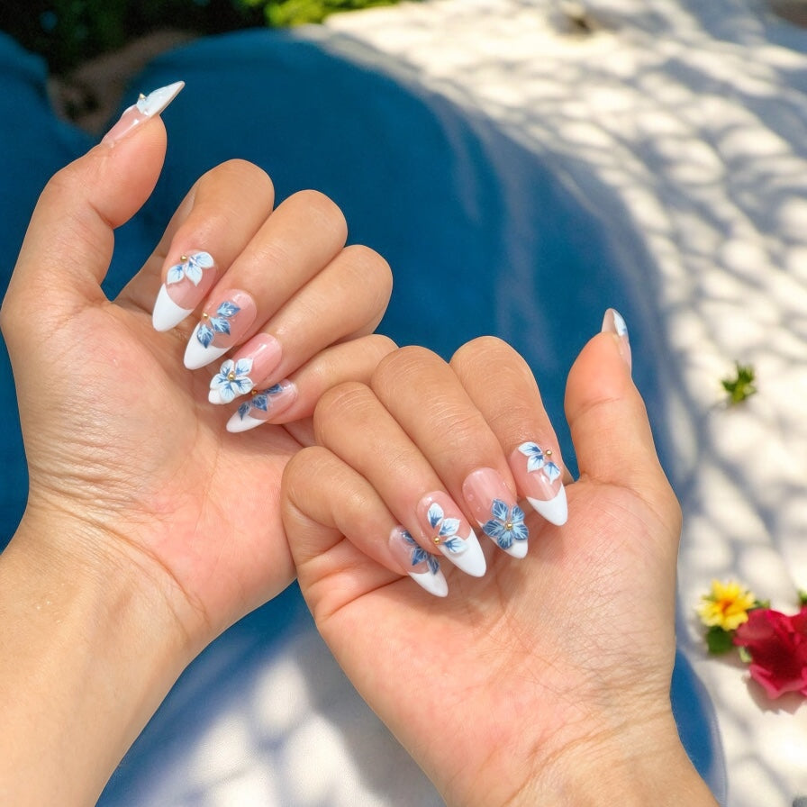 Twilight 3D flower blue Set