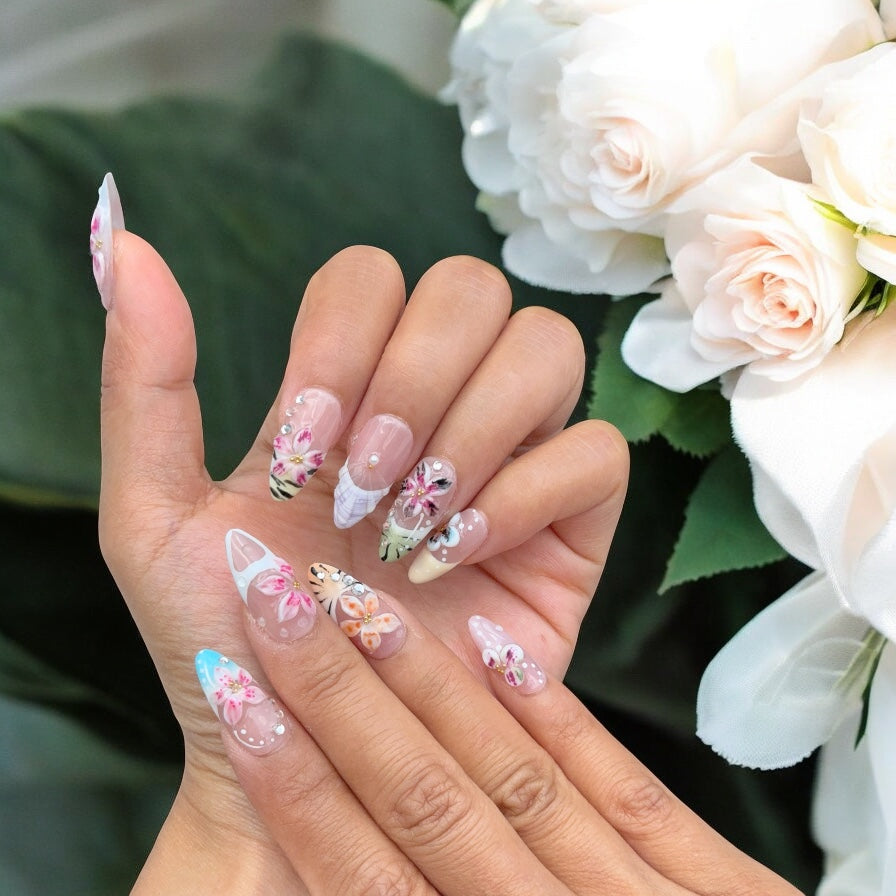 Luxuriant Flower Almond Set