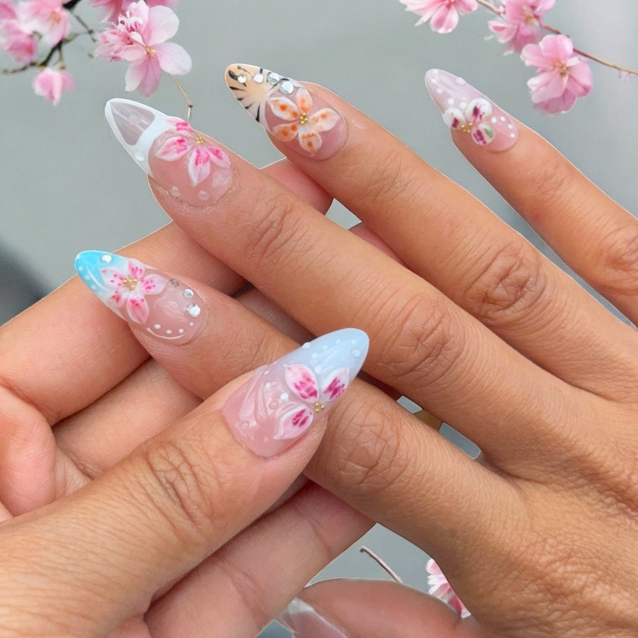 Luxuriant Flower Almond Set