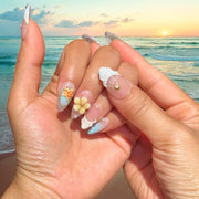 Heart of the Ocean Pastel Floral Press-On Nails