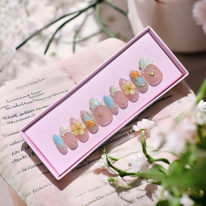 Heart of the Ocean press-on nail set, product photo 7