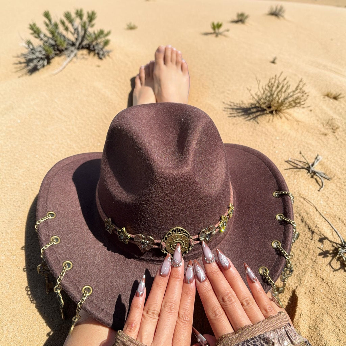 Moonlit Cowgirl press-on nail set, product photo 2