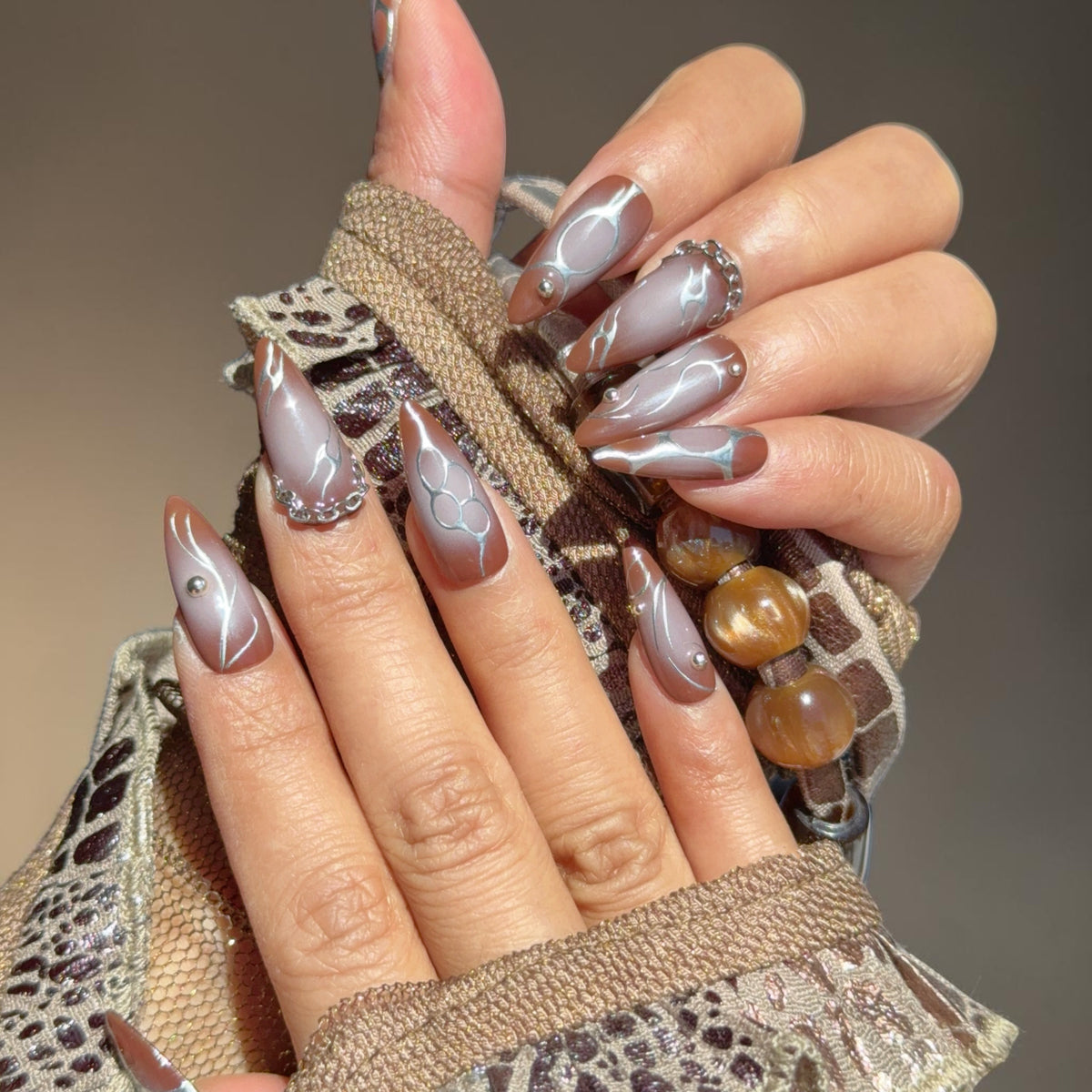 Moonlit Cowgirl press-on nail set, product photo 5