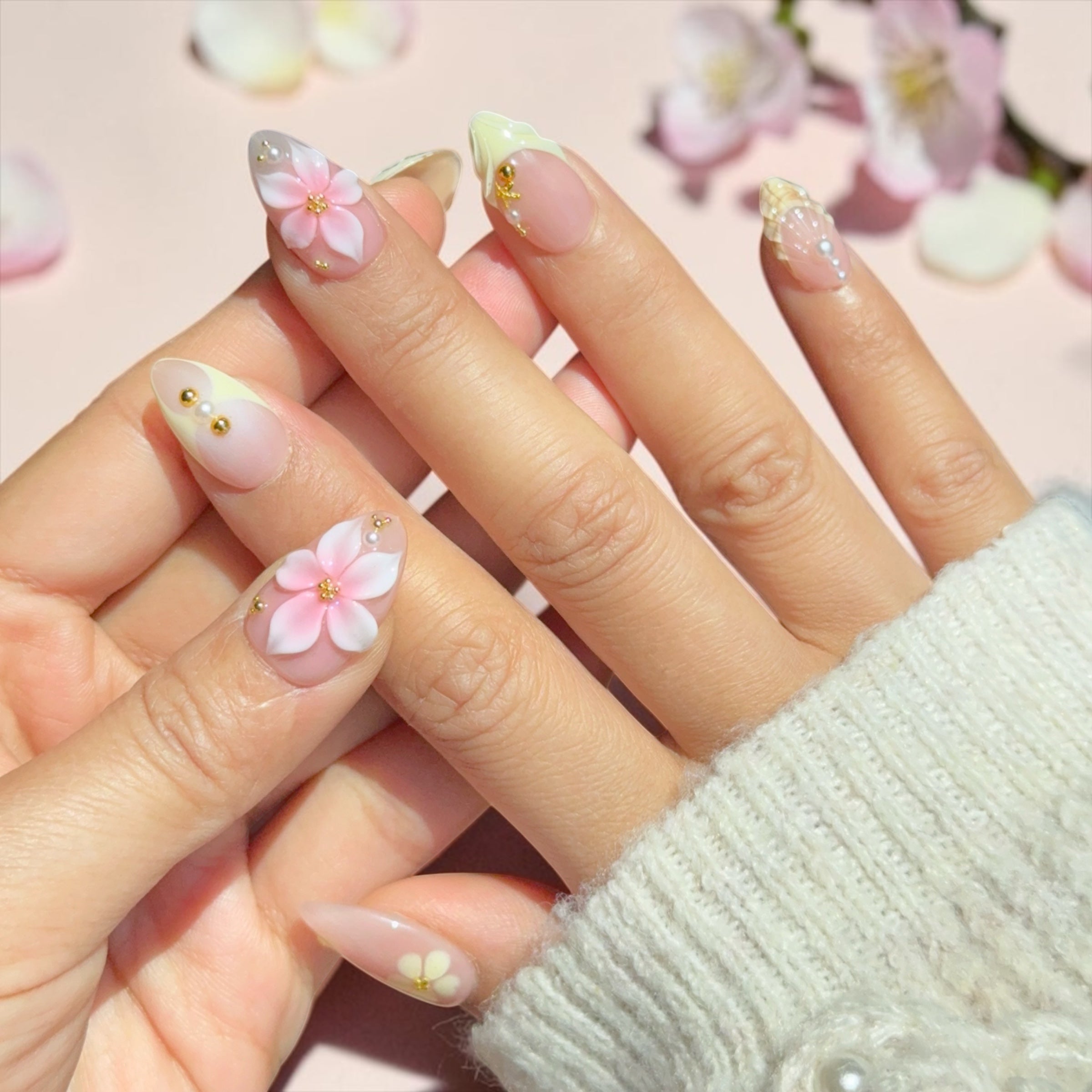 pink blossom latte
