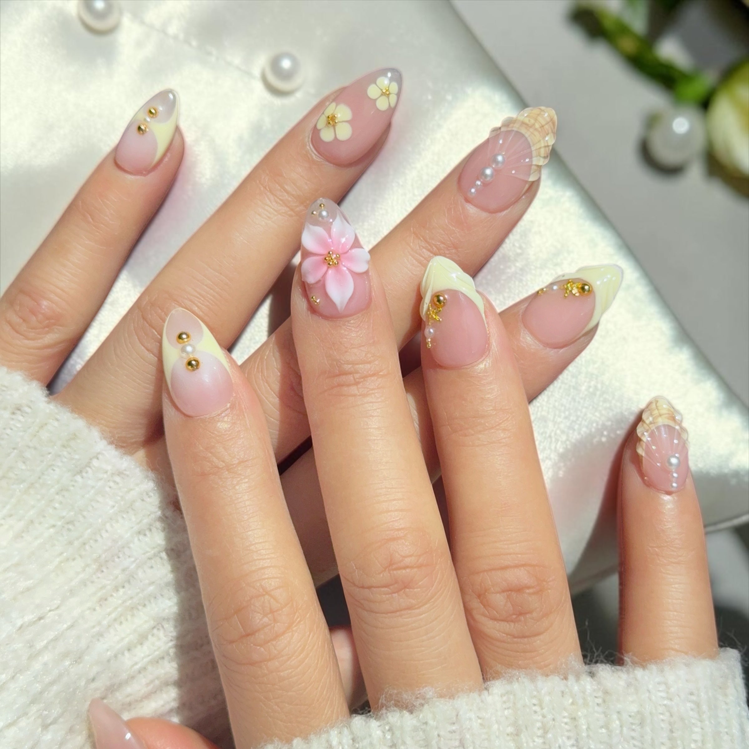 pink blossom latte