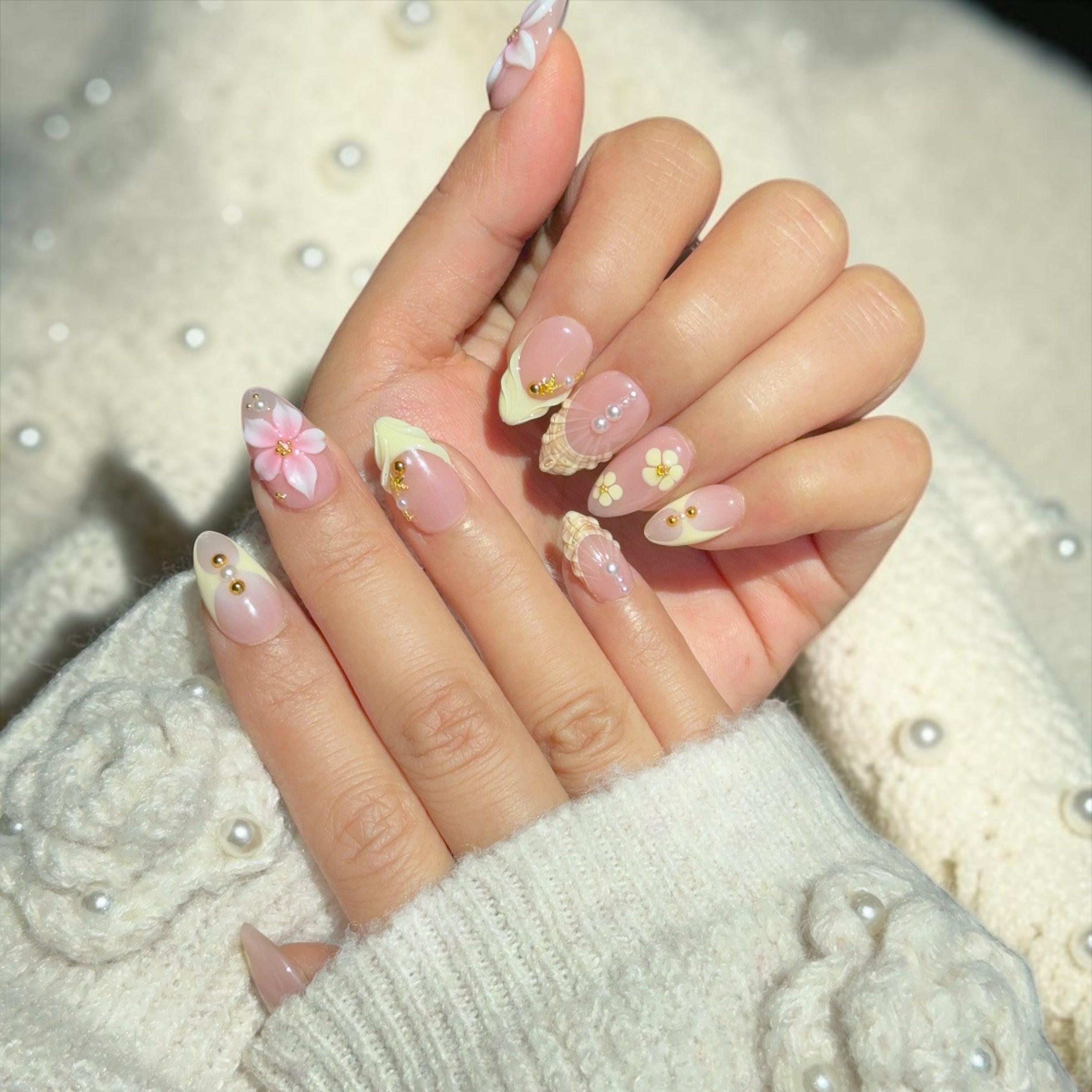pink blossom latte